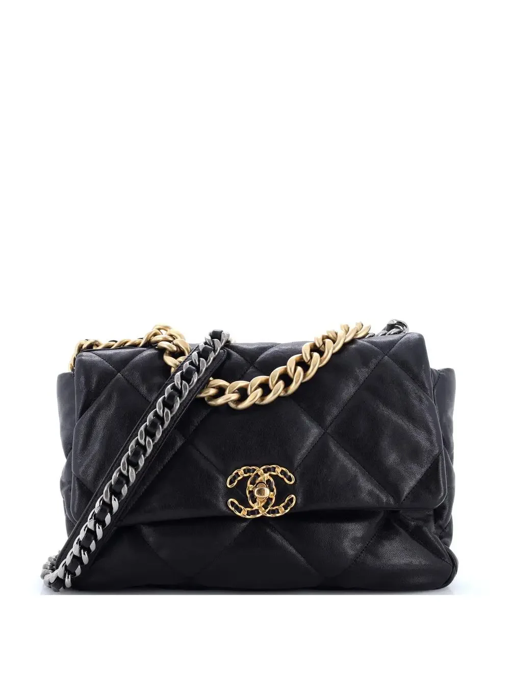 Chanel 19 Flap Bag Quilted Shiny #279542C45B